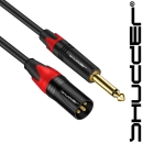 Kabel wtyk jack 6.3 mm mono - wtyk XLR 7.5m Shudder PREMIUM-105053