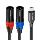 Kabel wtyk USB-C do 2x XLR 1.5m Shudder PREMIUM wtyk - USB C - 2XLR  Shudder-106723