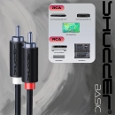 Kabel wtyk 2 RCA - 2RCA 3m Shudder BASIC przewód cinch - cinch czincz - czincz-107650