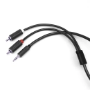 Kabel wtyk jack 3.5mm stereo - 2RCA wtyk 1.5m Shudder Basic Przewód Jack 3.5mm - 2x Cinch-107672