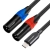 Kabel wtyk USB-C do 2x XLR 1.5m Shudder PREMIUM wtyk - USB C - 2XLR Shudder