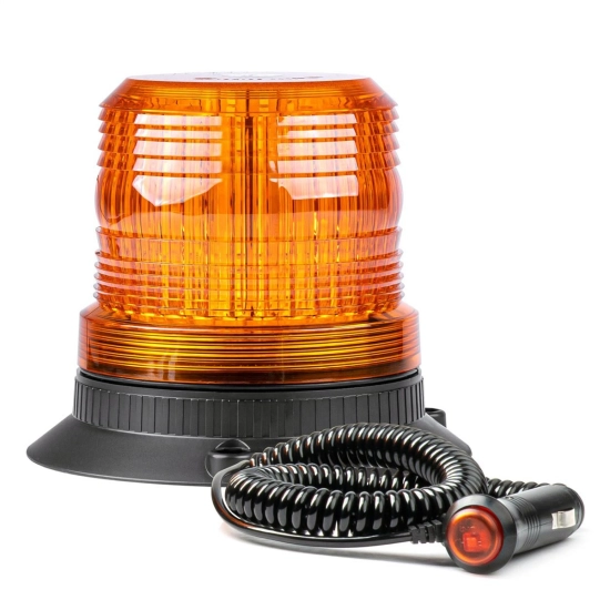 Lampa ostrzegawcza błyskowa kogut 80xLED magnes R10 12V 24V