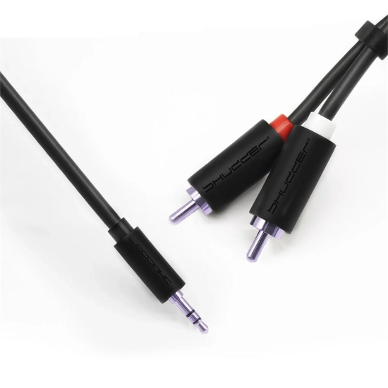 Kabel wtyk jack 3.5mm stereo - 2RCA wtyk 1.5m Shudder Basic Przewód Jack 3.5mm - 2x Cinch-107674