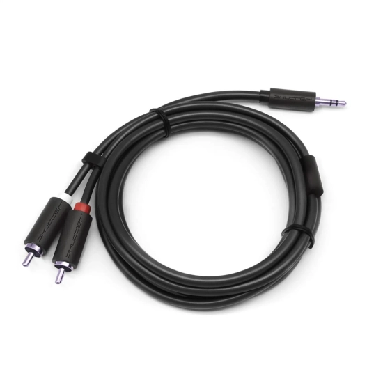 Kabel wtyk jack 3.5mm stereo - 2RCA wtyk 5m Shudder Basic Przewód Jack 3.5mm - 2x Cinch-107697