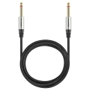 Kabel wtyk jack 6.3 mono - wtyk jack 6.3 mono 2m Shudder PREMIUM w tekstylnym oplocie-108830