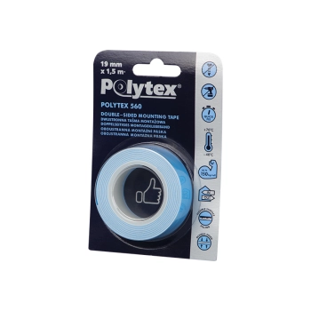 Taśma montażowa dwustronna 19 mm 1.5 m Polytex 560