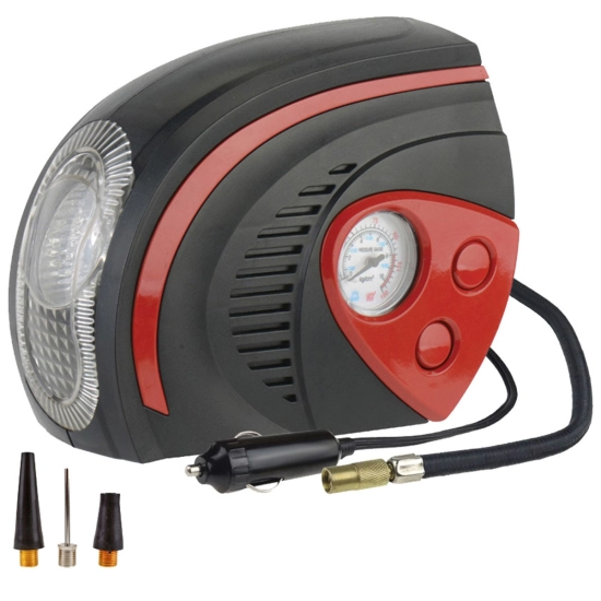 Kompresor samochodowy 12V LED eletryczna pompka do kół pod zapalniczkę