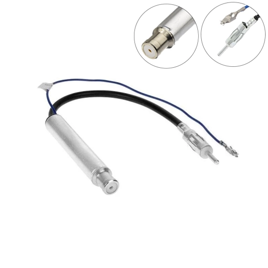Separator antenowy DIN prosty do VW Seat Skoda Audi