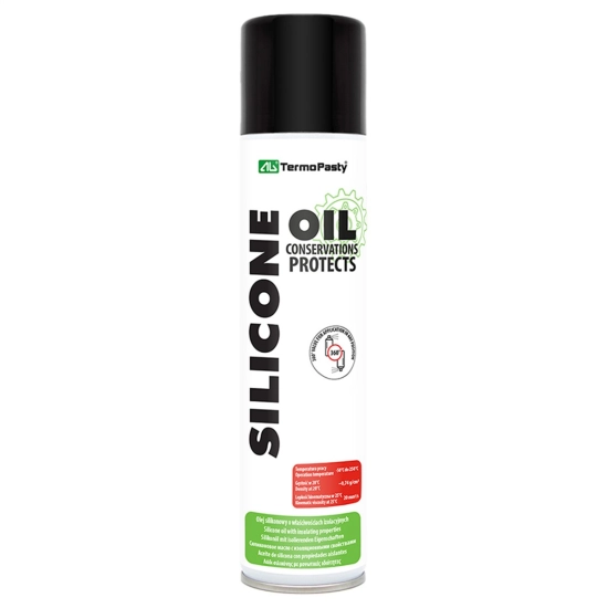 Spray olej silikonowy 300ml do elektroniki, uszczelek i ochrony