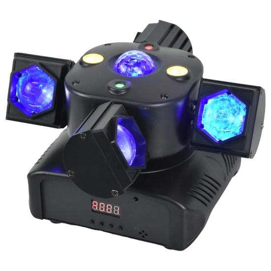 Efekt świetlny ruchomy Mini Shudder ONA1001 4 in 1 4 x 10W z laserami + Stroboskop-108395