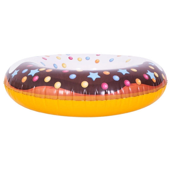 Kółko pompowane basenowe do pływania donut brązowy-108754