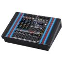 Mikser z wbudowanym wzmacniaczem BTA1406 Brass Tone Audio, PC, Bluetooth USB MP3 2x 350W RMS - Powermikser 6 kanałowy