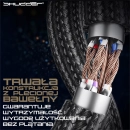 Kabel sieciowy RJ45 FFTP CAT8 1.5m Shudder PREMIUM w tekstylnym oplocie-109936