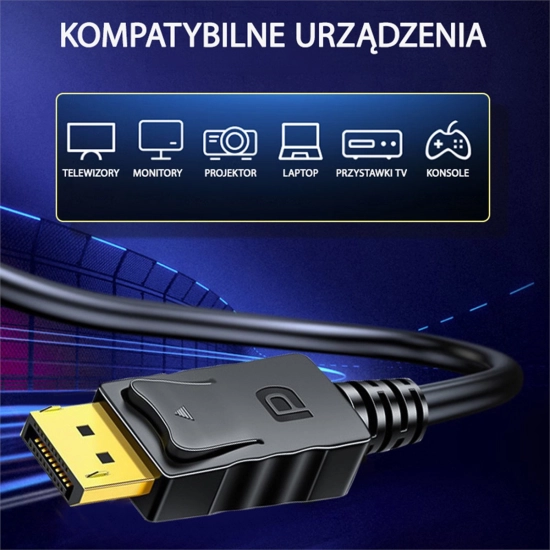 Kabel DisplayPort - DisplayPort 1.4 4K 60Hz 3m-109830
