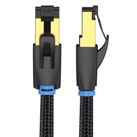 Kabel sieciowy RJ45 FFTP CAT8 8m Shudder PREMIUM w tekstylnym oplocie-109990