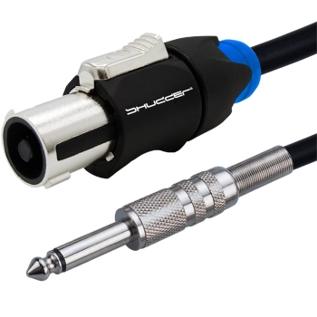 Kabel wtyk Jack 6.3mm - Speakon 10m OFC przewód + bawełna Colour metalowy trzpień Shudder
