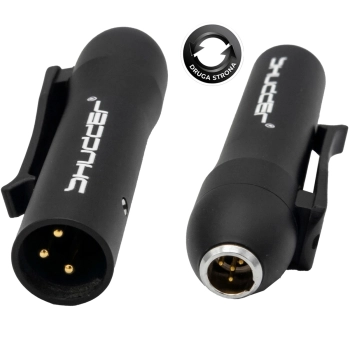 Adaptor przejściówka z XLR 4PIN do mini XLR dla mikrofonów Shure PH-A05