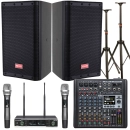Zestaw nagłośnieniowy aktywny BSX14S 8-kanałowy mikser BRASS TONE AUDIO + SHUDDER