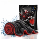 Ręcznik do osuszania z mikrofibry RevoCare CARBON MONSTER 1200GSM 40x40cm szaro-czerwony