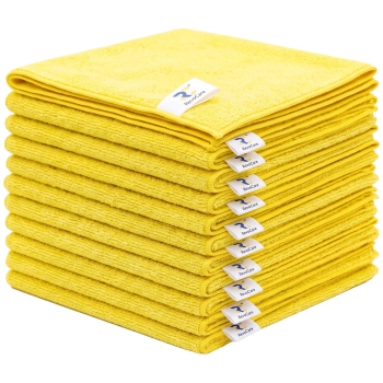 Zestaw ręczników z mikrofibry RevoCare 40x40cm 12szt. żółty Grube 380GSM Zestaw ręczników z mikrofibry RevoCare 40x40cm 12szt. żółty Grube 380GSM