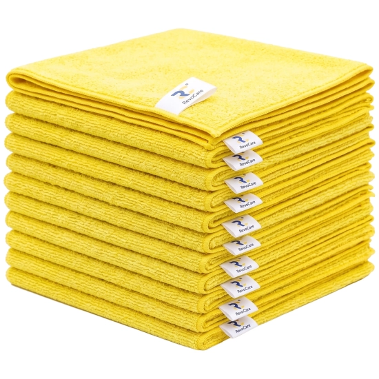 Zestaw ręczników z mikrofibry RevoCare 40x40cm 12szt. żółty Grube 380GSM
