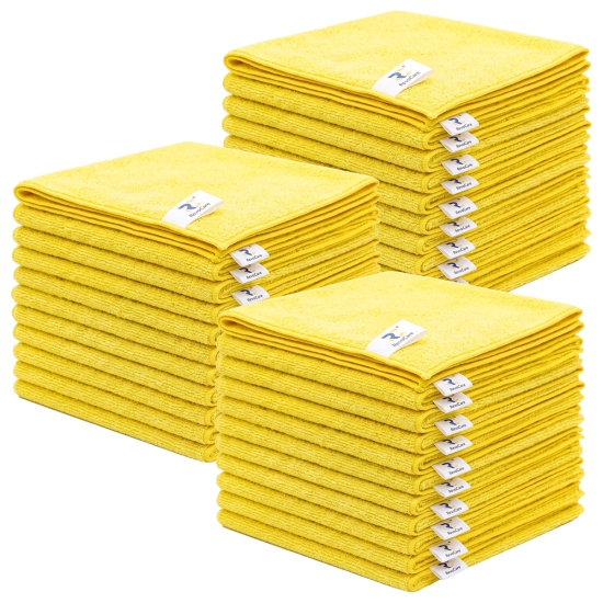 Zestaw ręczników z mikrofibry RevoCare 40x40cm 36szt. żółty Grube 380GSM