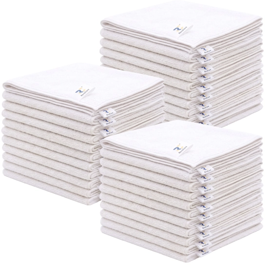 Zestaw ręczników z mikrofibry RevoCare 40x40cm 36szt. biały Grube 380GSM