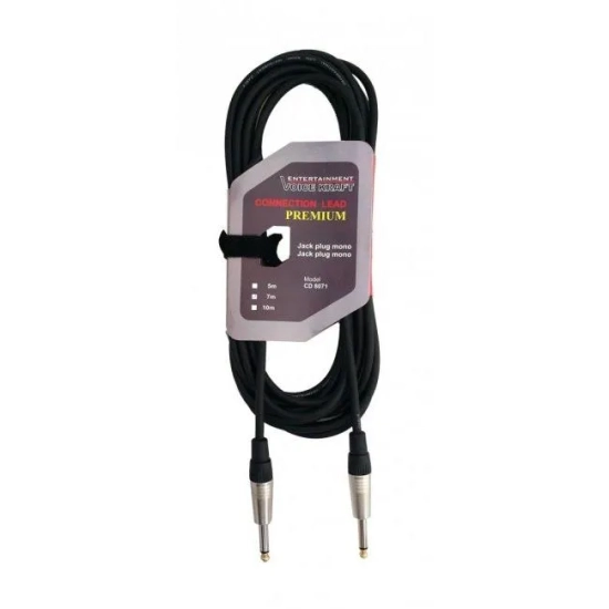 Kabel wtyk jack 6.3 mono- wtyk jack 6.3 mono 5m-1584
