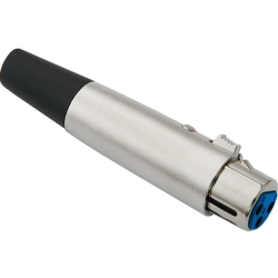 Gniazdo mikrofonowe XLR 3P na kabel gładkie