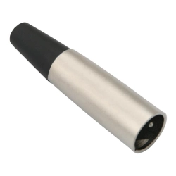 Wtyk mikrofonowy XLR 3P na kabel gładki