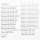 Pilot do Blaupunkt Sharp Orion LCD LED 3D-2830