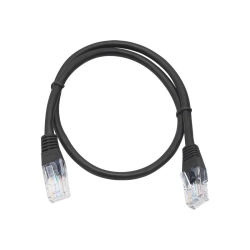 Kabel przyłącze RJ45 PATCHCORD UTP 0.5m czarny
