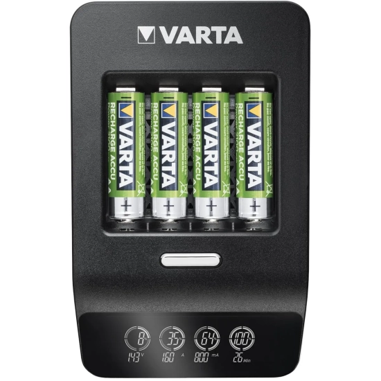 Ładowarka do akumulatorków VARTA ultra szybka LCD ULTRA FAST CHARGER AA AAA + akumulatorki 4x AA 2100mAh-3196