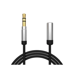 Kabel wtyk jack 3.5mm stereo - gniazdo jack 3.5mm 2.5m prosty PREMIUM przedłużacz