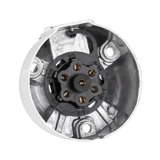 Gniazdo Premium przyczepy samochodowej aluminium-4118