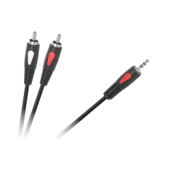 Kabel wtyk jack 3.5mm stereo - 2RCA wtyk 3m Eco-Line