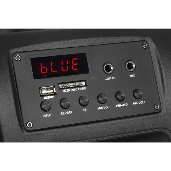 Kolumna aktywna mobilna z wbudowanym akumulatorem 2 mikrofony, Bluetooth, USB, SD mikser, głośnik 10