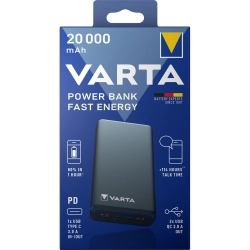 Power Bank 20000mAh VARTA Fast Energy, największy i najmocniejszy powerbank firmy VARTA