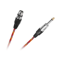 Kabel wtyk jack 6.3mm - gniazdo XLR canon 5m kabel mikrofonowy