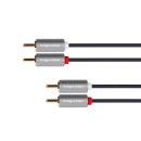 Kabel wtyk 2RCA - 2RCA wtyk 3m  2x czincz - 2x czincz