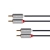 Kabel wtyk 2RCA - 2RCA wtyk 3m 2x czincz - 2x czincz