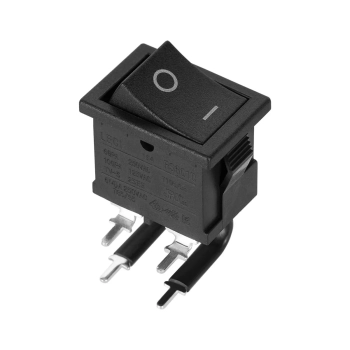 Włącznik przełącznik kołyskowy prostokątny 4pin 6A 250V kątowy