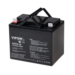 Akumulator żelowy 12V 33Ah do zasilaczy awaryjnych i UPS