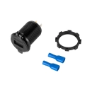 Gniazdo zapalniczki samochodowej + 2 x gniazda ładowania USB z funkcją Quick Charage i miernikiem napięcia-5587