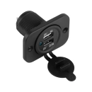 Gniazdo zapalniczki samochodowej 2x USB 3100mA do montażu
