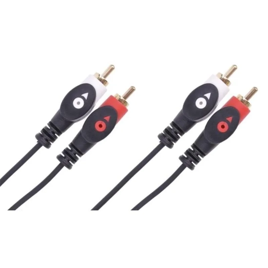Kabel wtyk 2RCA - 2RCA wtyk 1.8m Cabletech Economic