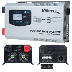 Profesjonalny zasilacz awaryjny instalacyjny WETU V-2012 12V / 230V 2000W 5 programów, ładowanie 35A, czysty sinus, UPS