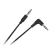 Kabel wtyk jack 3.5mm stereo - wtyk jack 3.5mm 0.5m kątowo prosty