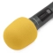 Gąbka mikrofonowa Premium żółta 7cm Shudder duża z kołnierzem uszczelniającym do mikrofonów przewodowych i bezpr