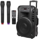 Kolumna aktywna mobilna z wbudowanym akumulatorem 2 mikrofony, Bluetooth, USB, SD mikser, głośnik 12" 30cm